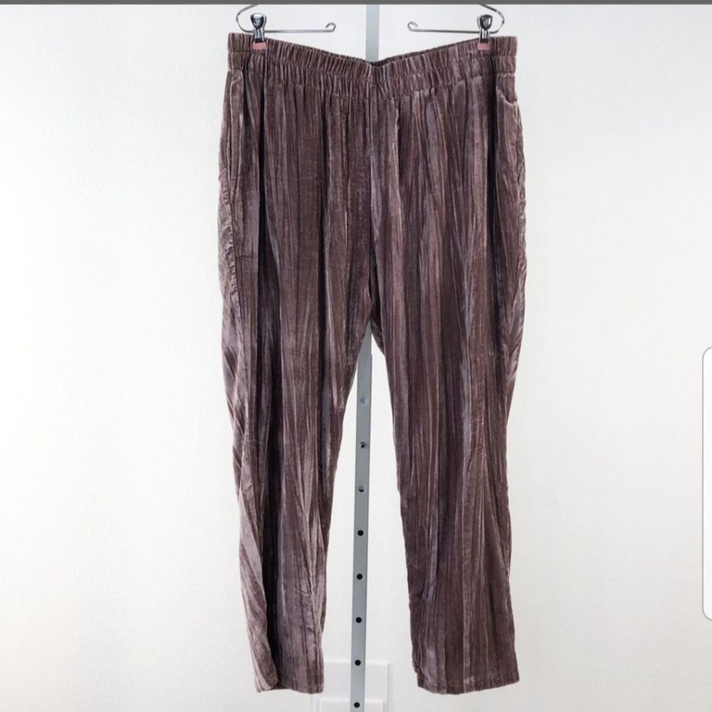 Anthropologie Tina + Jo Velvet Trousers Pants - Picture 2 of 4